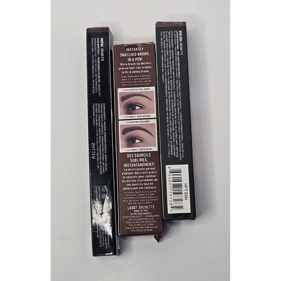 3 SEALED NYX BRUNETTE Eyebrow Sets, Micro Brow Pencil, Tint Pen & Pomade New - Picture 3 of 5